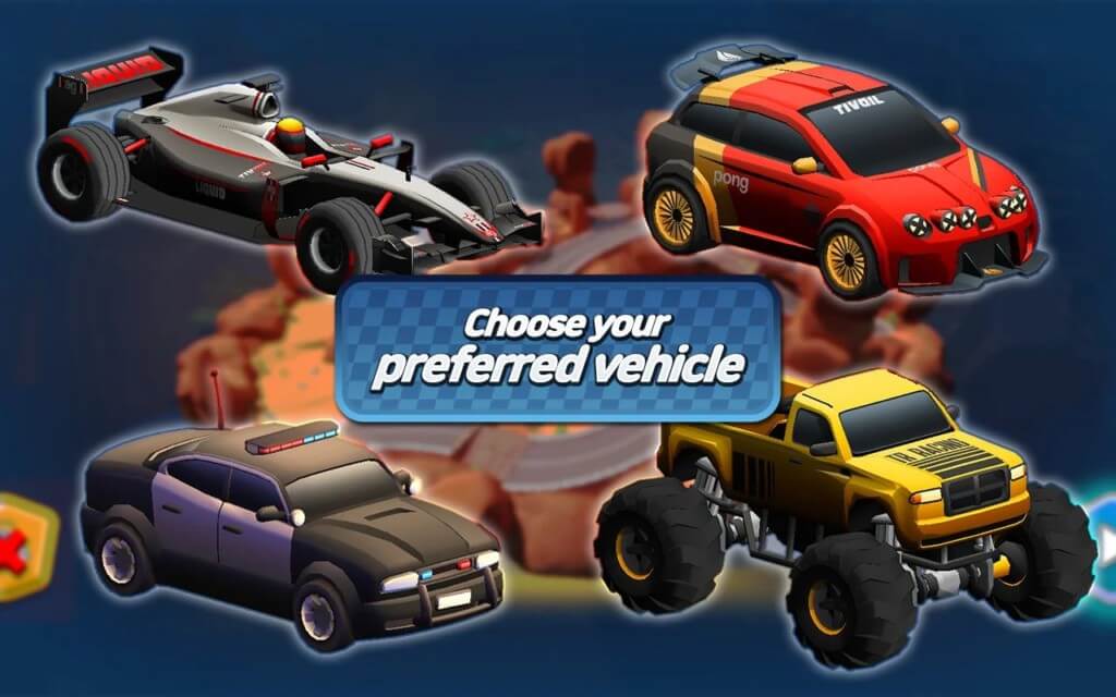 Minicar io : Messy Racing - 18 треков в разных локациях