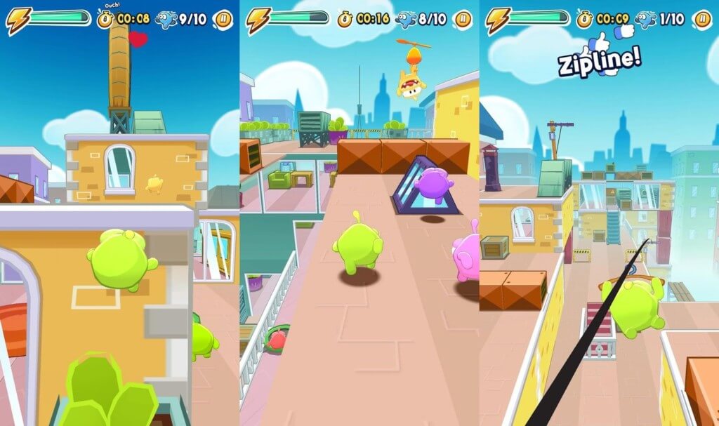 Графика и звук в игре Om Nom: Run 2