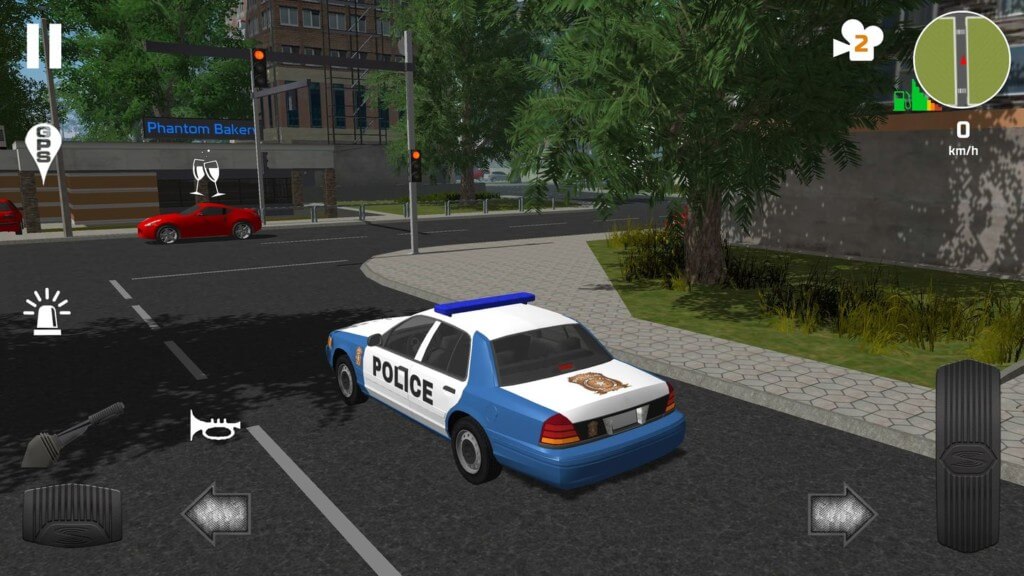 Наслаждайтесь большим открытым миром в игре Police Patrol Simulator