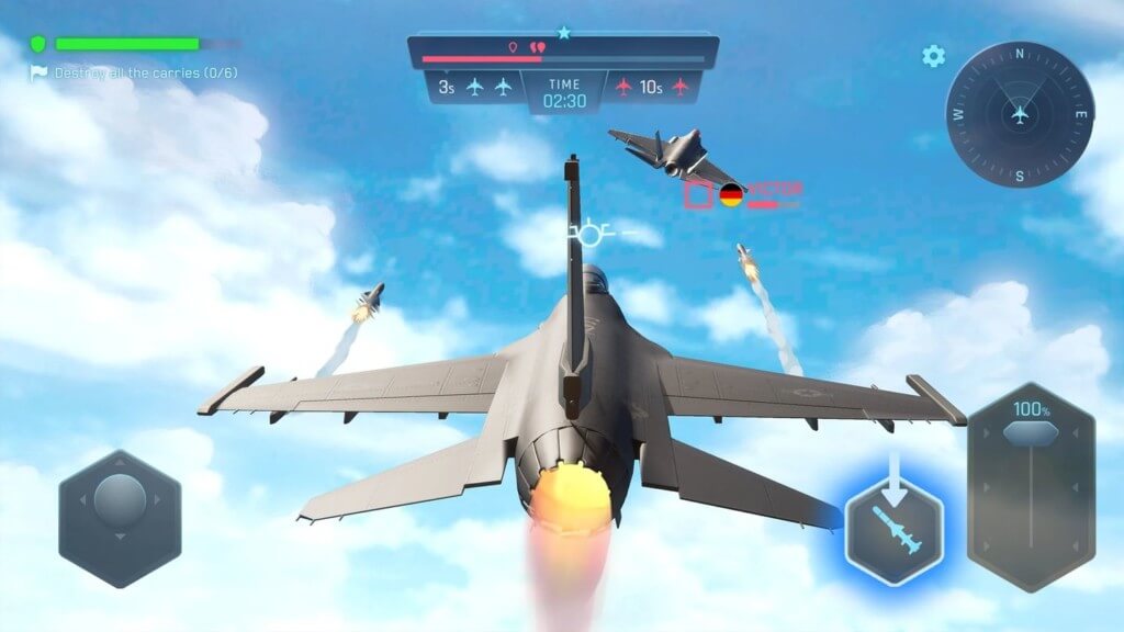 Sky Warriors Blazing Clouds - почувствуй себя настоящим пилотом