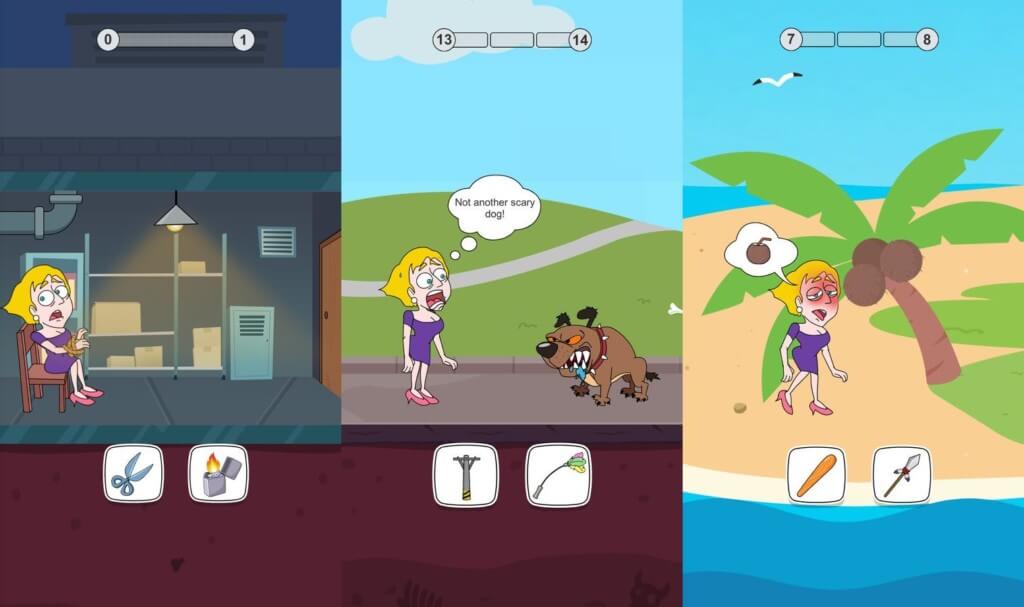 Множество крутых уровней в игре «Спасите девушку! (Save the Girl!)»