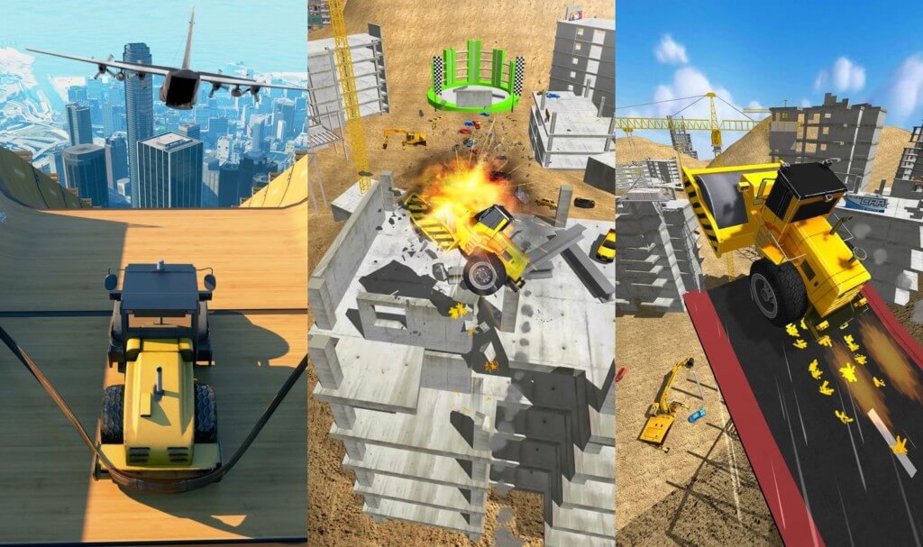 Construction Ramp Jumping - совершайте сумасшедшие прыжки