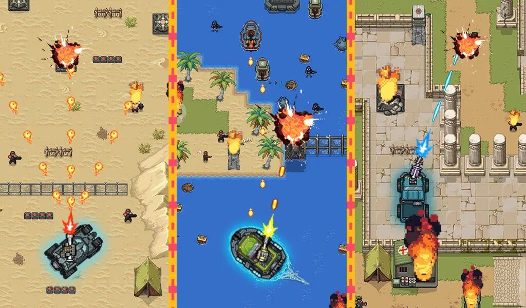 Динамичные битвы сверху вниз в игре Jackal Squad