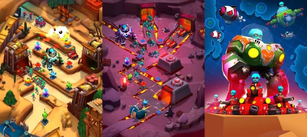 Royal Defense: Zombie War - используйте различные тактики для победы