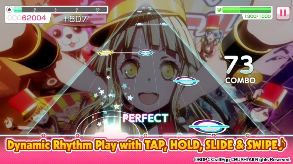 Колоритные персонажи в игре BanG Dream! Girls Band Party!