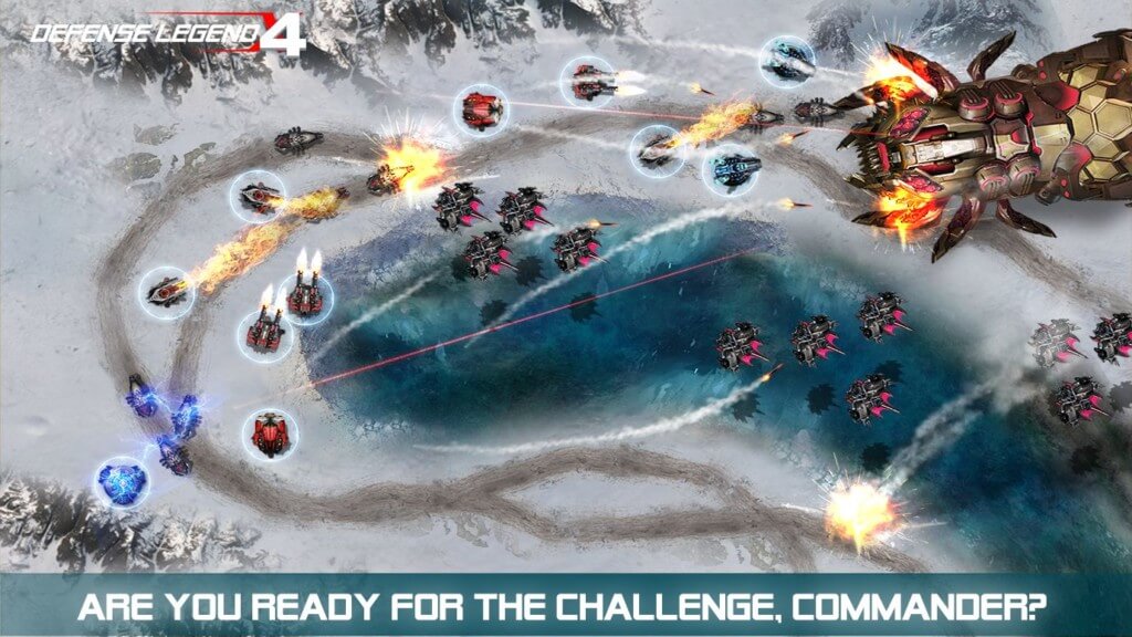 Сражения за защиту территории в реальном времени в игре Defense Legend 4