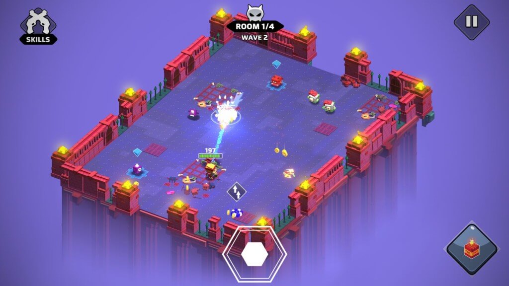 Преодолевайте увлекательные и опасные уровни в игре Gun & Dungeons