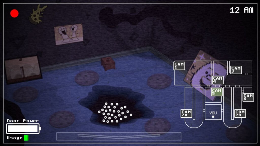 Наслаждайтесь простым и интуитивно понятным управлением в игре One Night at Flumptys