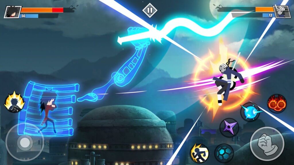 Динамичные и непредсказуемые сражения в игре Stickman Shinobi : Ninja Fighting