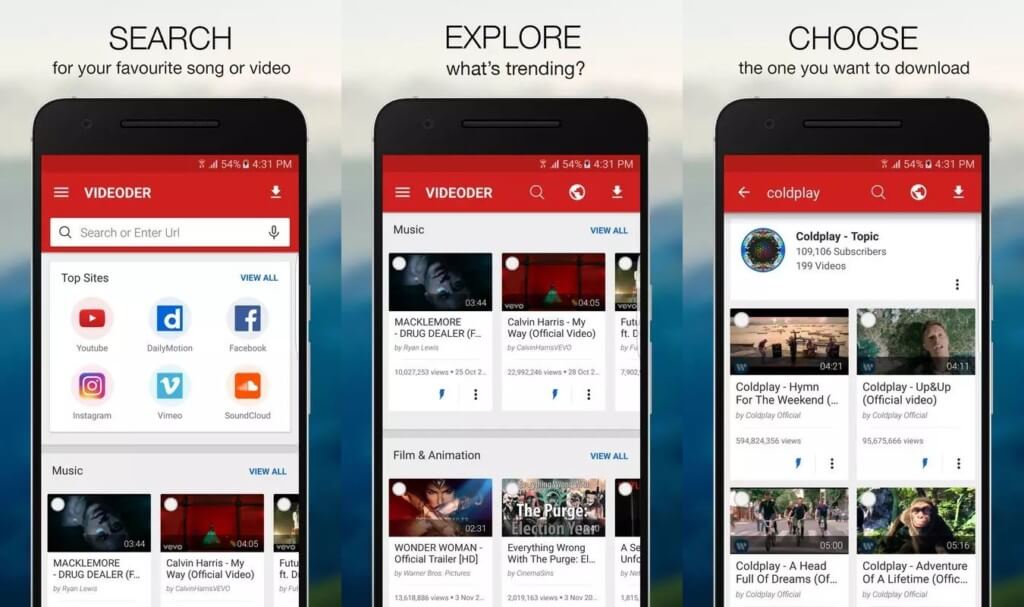 О Videoder для Android