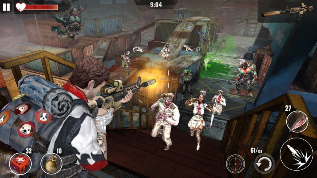 Разнообразие оружия в игре ZOMBIE HUNTER: Shooting Games