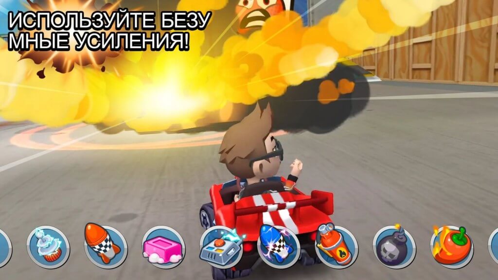 Обновите свой транспорт в игре Boom Karts Multiplayer Racing