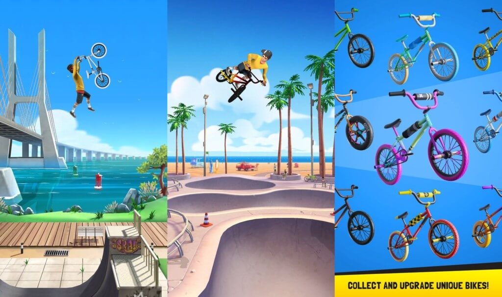 Выполняйте крутые трюки в игре Flip Rider - BMX Tricks