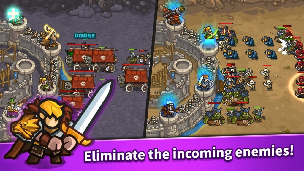 Сразитесь с эпическими боссами в игре Idle Kingdom Defense