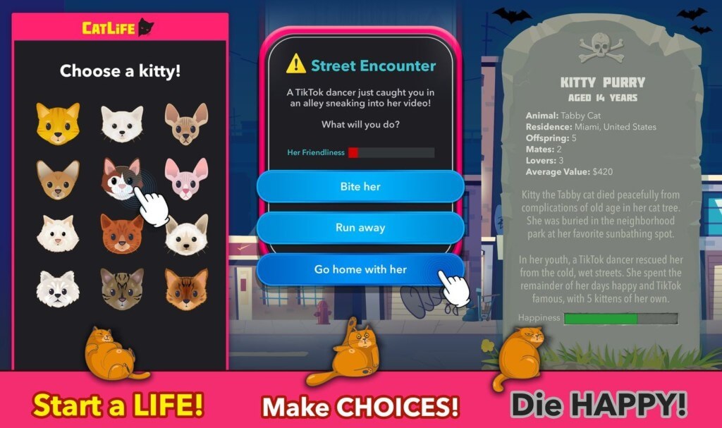 CatLife: BitLife Cats - проживите жизнь со своим питомцем от начала до конца