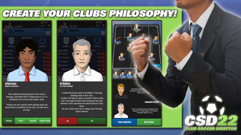 Club Soccer Director 2022 - более 800 команд
