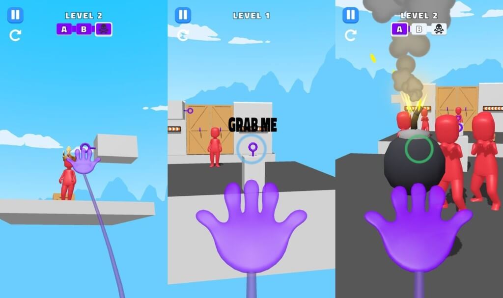 Исследуй увлекательные локации в игре Grabby Grab / Хапуга