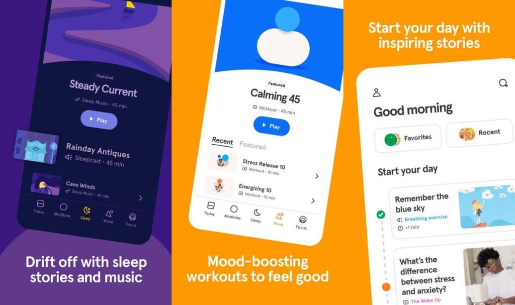 Headspace - тематические сборники для медитации