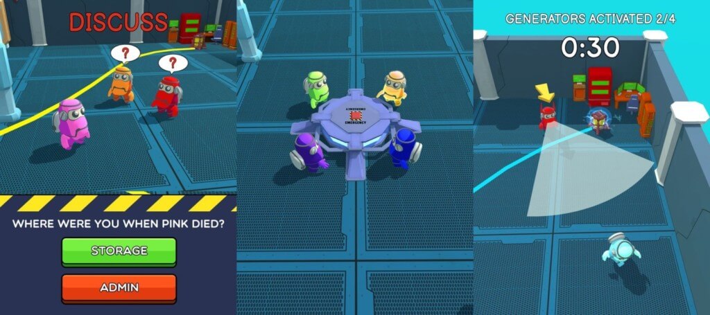 Различные скины в игре Impostor 3D