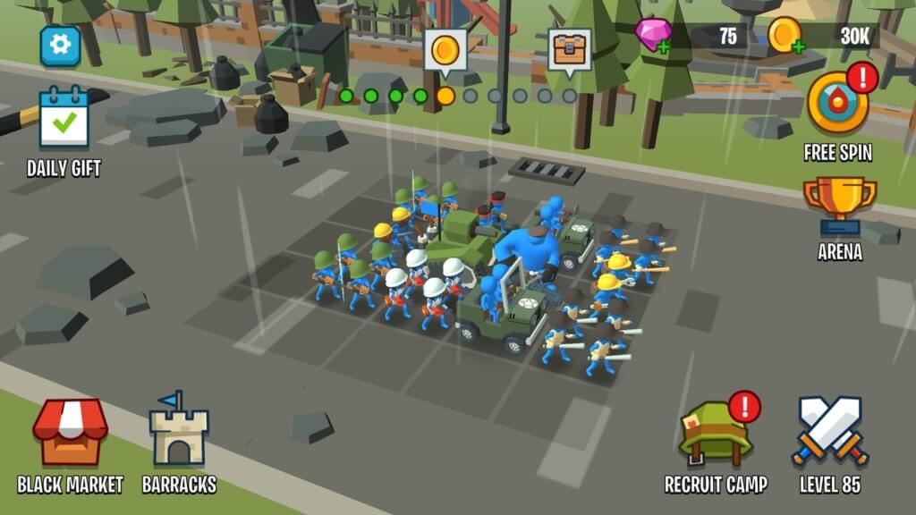 Stick Army: World War Strategy - более 30 видов войск