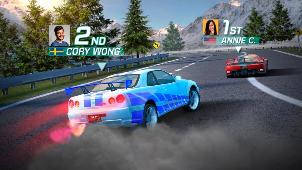 Реалистичное вождение и крутой дрифт в игре Top Drift