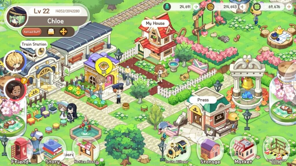 Dreamy Clover Town - интерактивная сюжетная игра