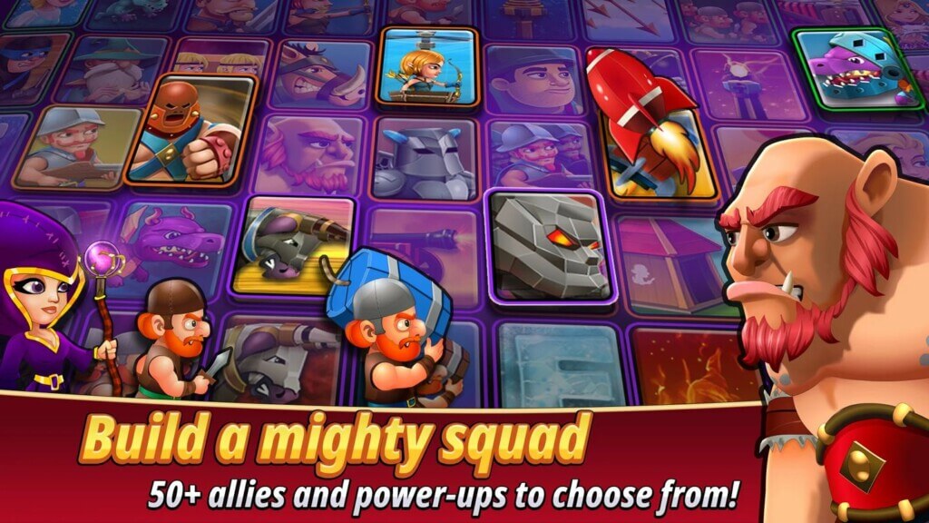 Улучшайте юнитов и героя в игре Epic Brawl
