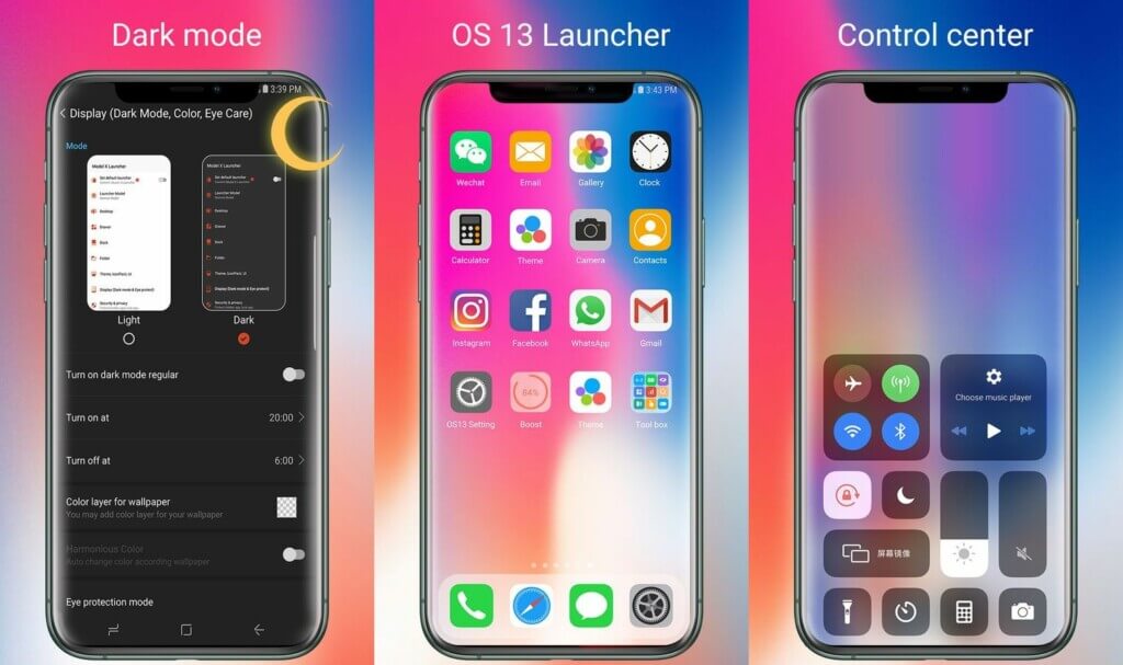 Подробнее о приложении OS13 Launcher