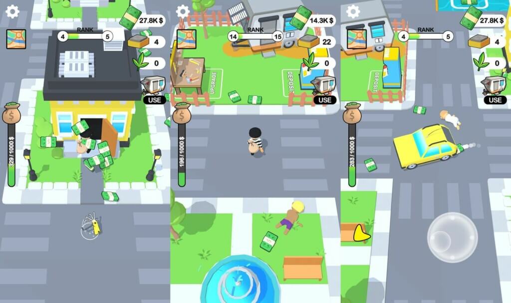 Создайте хаос в игре Theft City