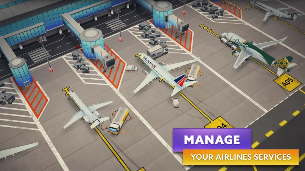 Модернизируйте инфраструктуру вашего аэропорта в игре Airport Simulator Tycoon