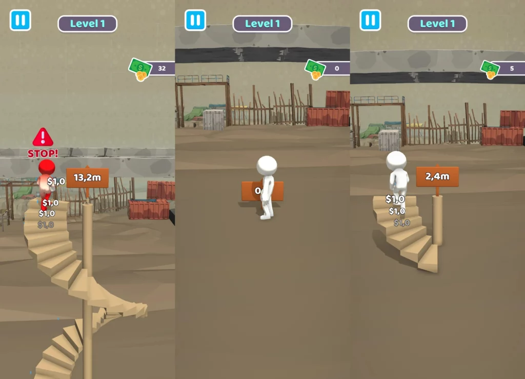 Чрезвычайно простое управление в игре Climb the Stair
