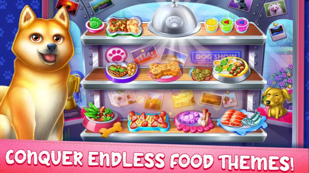 Готовить вкусную еду в игре Cook Off: Pet Rescue