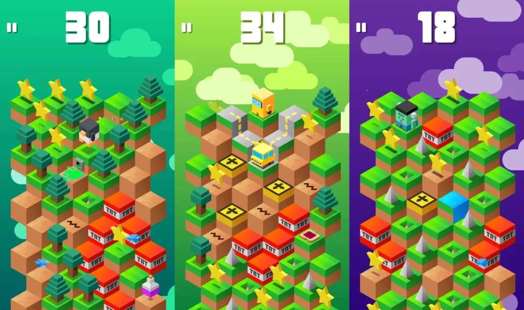 Механика игры Down The Mountain