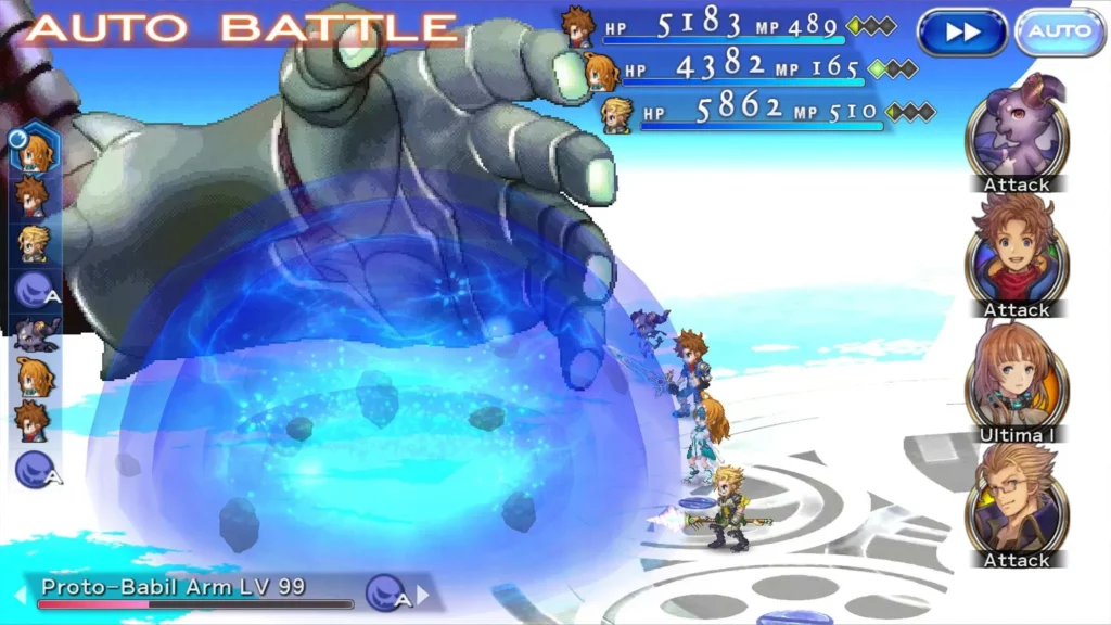 Сюжет в игре FINAL FANTASY DIMENSIONS II