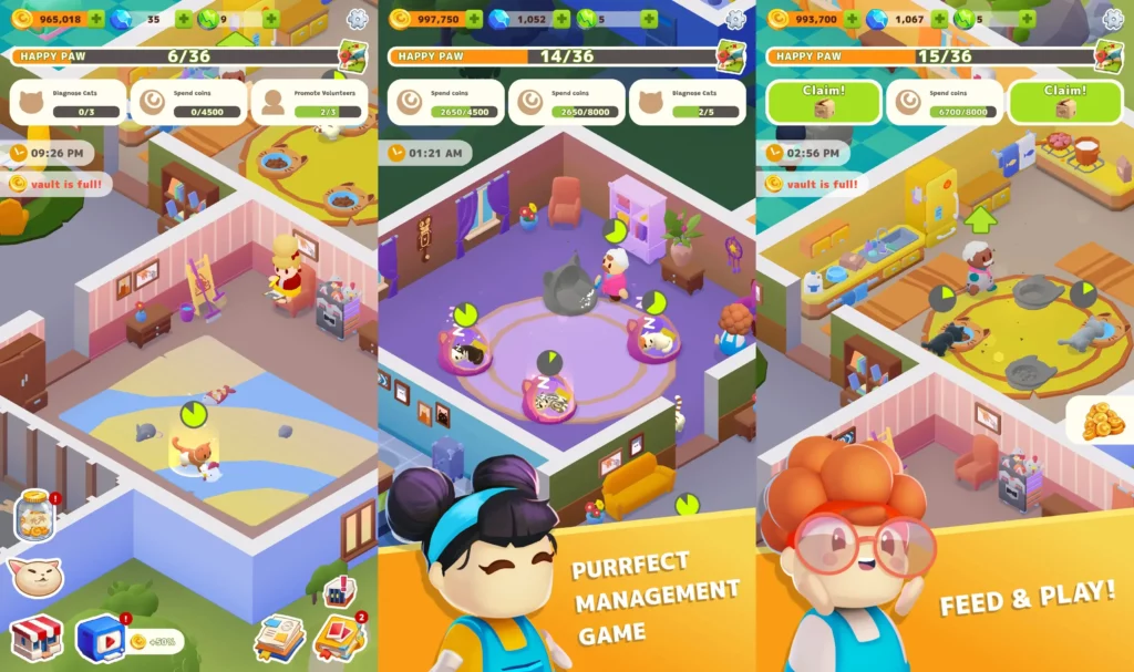 Графика и звук в игре Idle Pet Shelter