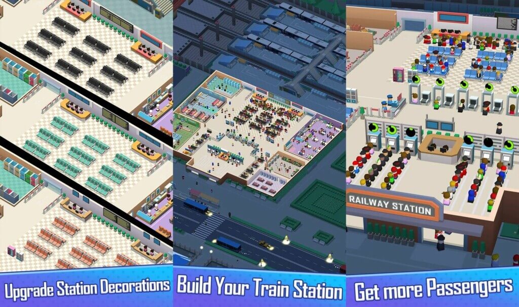 Ключевые особенности игры Idle Raiway Tycoon