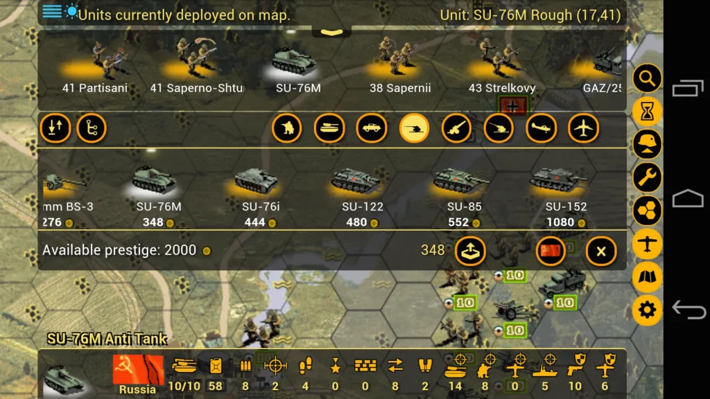 Механика игры Panzer Marshal