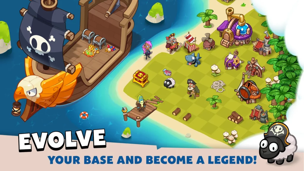 Наймите больше членов экипажа в игре Pirate Evolution!