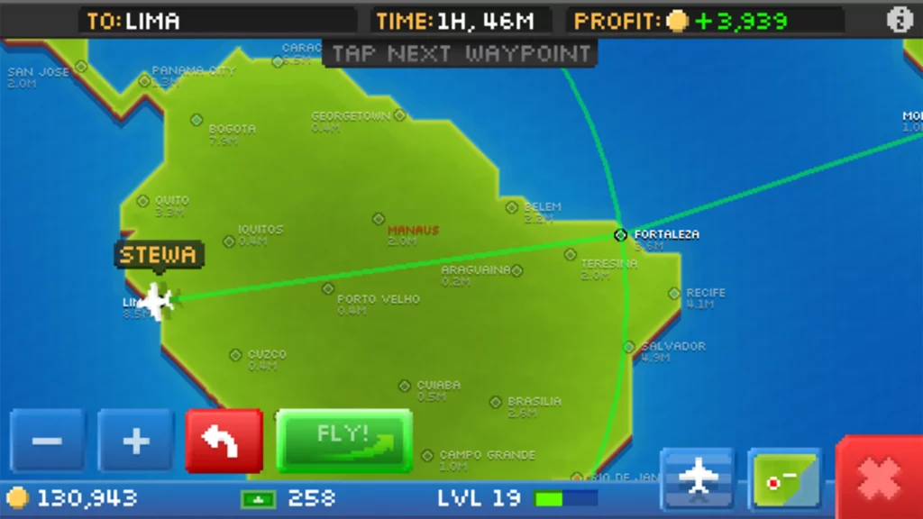Механика игры Pocket Planes