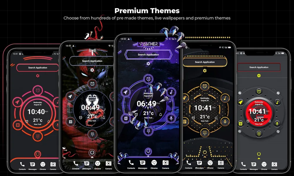 Alpha Hybrid Launcher 4D — меняйте обои телефона на современные темы