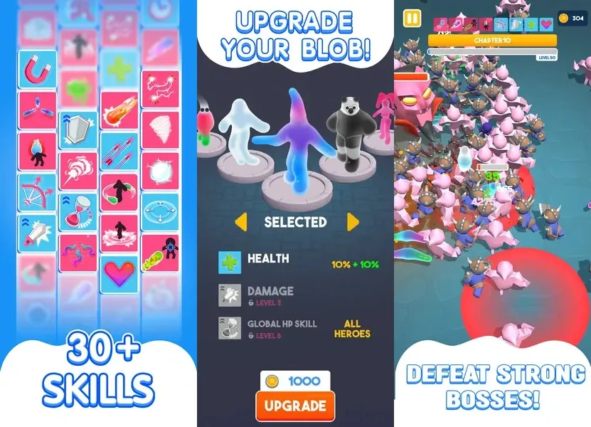 Прокачай своего героя в игре Blob Hero