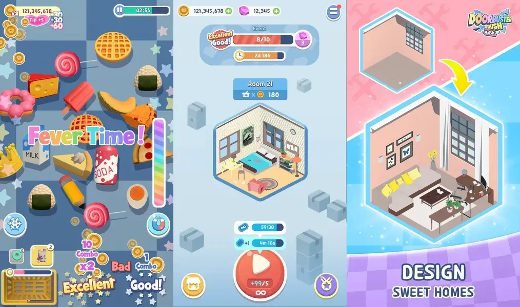 DoorBuster Rush - рассортируйте все предметы на полках