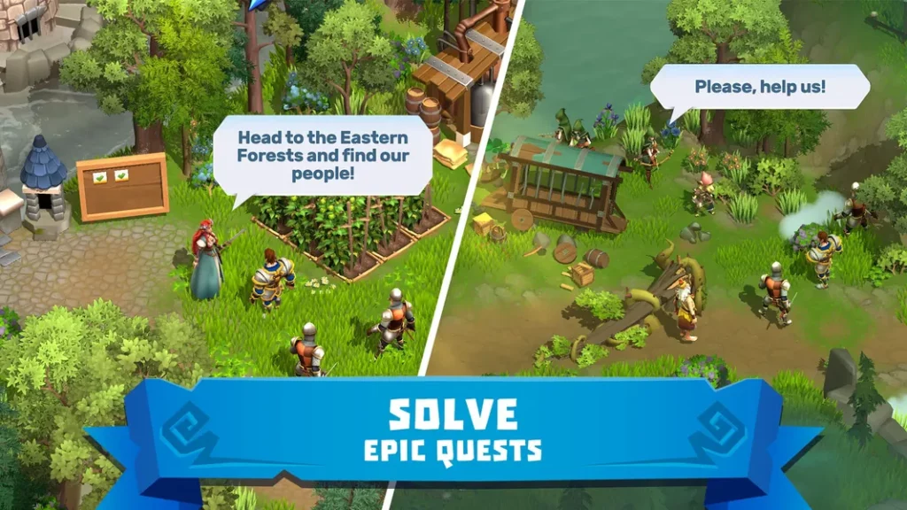 Яркая 3D графика в игре Heroes of Fate and Fortune