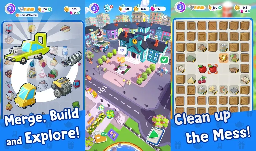 Графика и звук в игре Merge Mayor