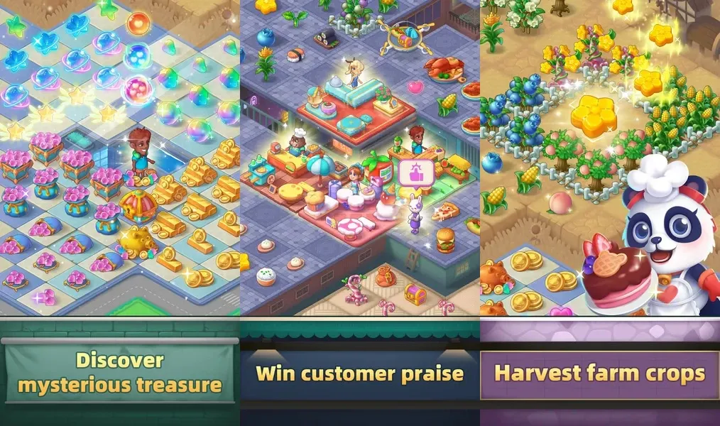 Объединить предметы в игре Merge Tasty