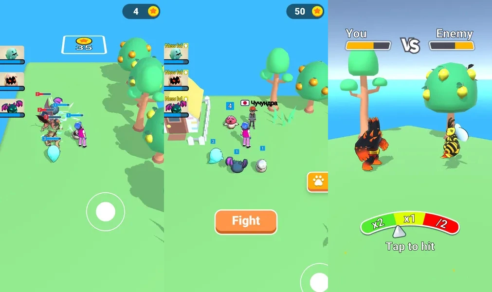 Сражайтесь с игроками со всего мира в игре Monsters Master