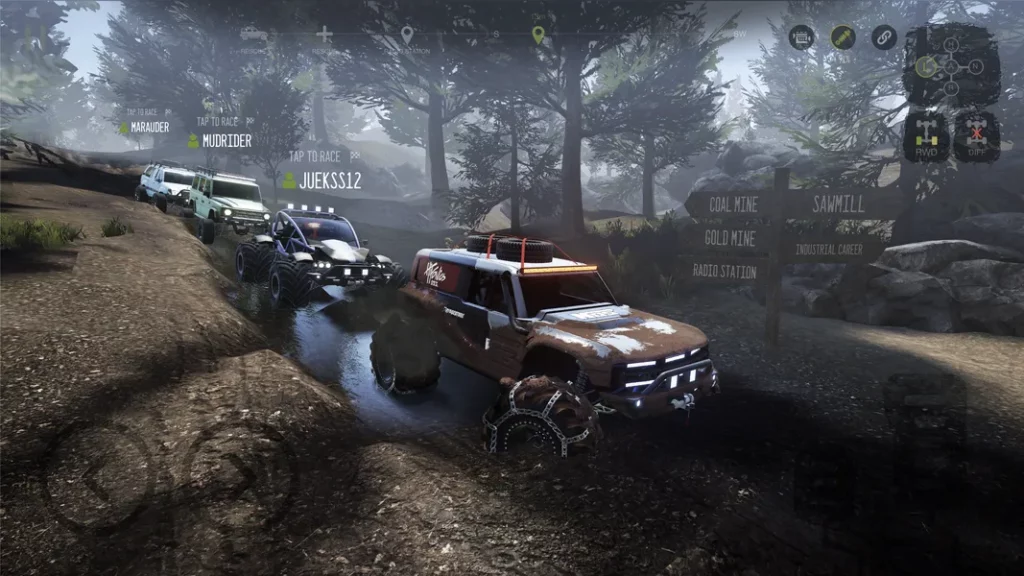 Разнообразие внедорожников в игре Mudness Offroad Car Simulator