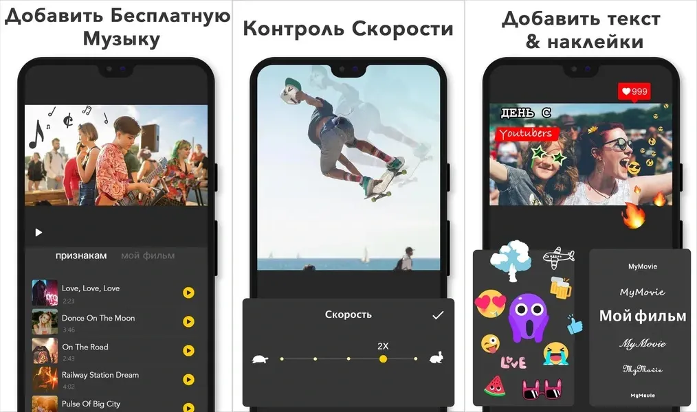 Краткое изложение основных функций MyMovie