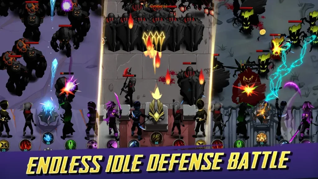 Графика и звук в игре Shadow Hero: Idle Defense War