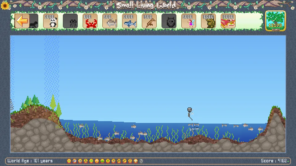 Создайте правильную среду в игру Small Living World UNLOCKED